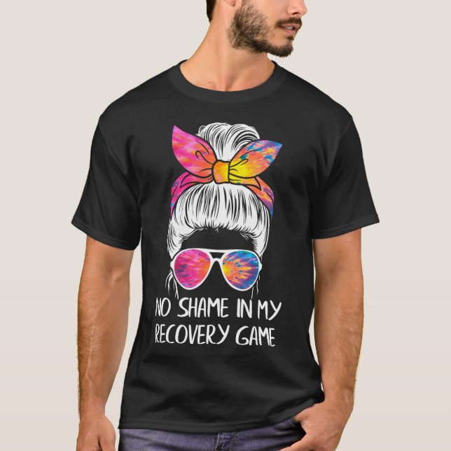 Camiseta Sem Vergonha No Meu Jogo De Recuperação - Sobrieda (Frente)