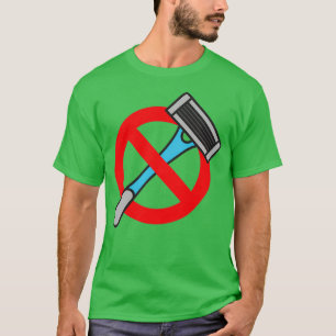 Camiseta Sem zona de barbear Barba somente BeardLover
