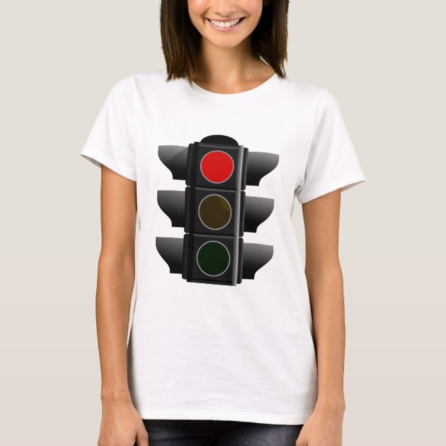 Camiseta Semáforo traffic leve vermelho conversas (Frente)