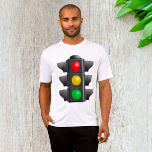 Camiseta Semáforo vermelho amarelo sinal verde vermelho