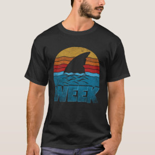 Camiseta Semana da Barbatana de Tubarão Retro 2025 Amante d