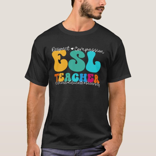 Camiseta Semana de Apreciação de Professores de ESL de Volt (Frente)