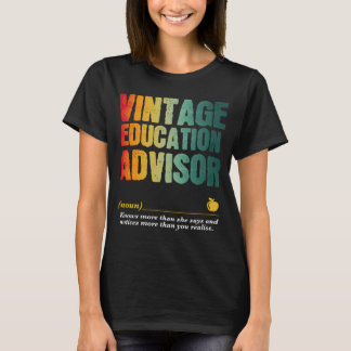Camiseta Semana de Apreciação do Consultor de Educação de V