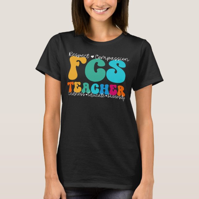 Camiseta Semana de Apreciação do Professor FCS de volta à e (Frente)