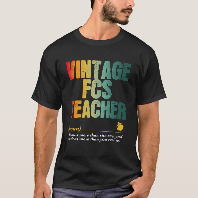 Camiseta Semana de Apreciação do Professor FCS de volta à e (Frente)