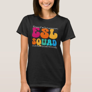 Camiseta Semana de Apreciação no Esquadrão ESL de volta à e