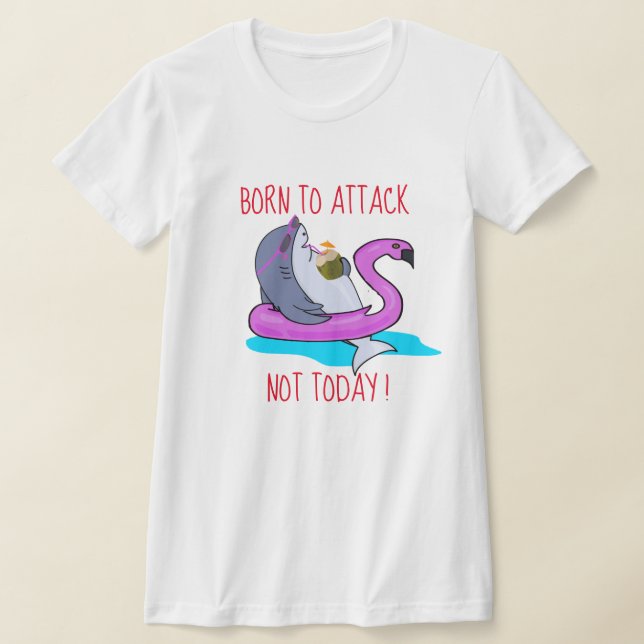 Camiseta Semana de Férias de Tubarão "Nascer de Atacar" (Postura )