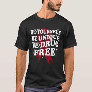 Camiseta Semana de Fita Vermelha Sensibilização Seja Você M