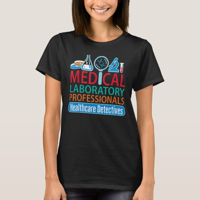 Camiseta Semana de Laboratório Médico Profissional de Labor (Frente)