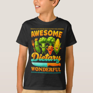 Camiseta Semana de Serviços de Alimentação Apreciação Dieté