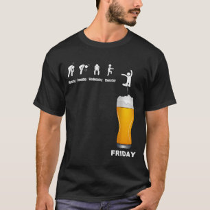 Camiseta Semana Divertida dos Homens de Segunda a Sexta - C
