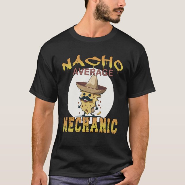 Camiseta Semana Média Média do Trabalhador Mecânico (Frente)