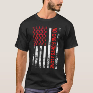 Camiseta Semana Vermelha da Fita Consciência Nenhum Corpo L