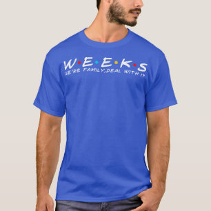 Camiseta Semanas Familiares Apelido Semanas Sobrenome