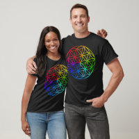 Semente Geométrica Sagrada Da Camisa-T De Vida