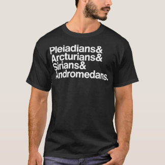 Camiseta Sementes de Estrelas Pleiadianos, Arturianos, Siri