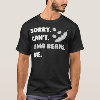 Camiseta Sementes de Legumes Engraçadas de Feijão Lima para
