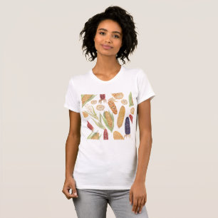 Camiseta Sementes de milho e milho