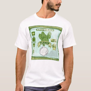 Camiseta Sementes De Nabo Cultivando Vegetais