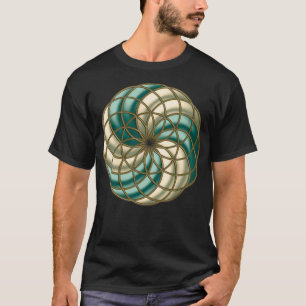 CAMISETA SEMENTES DO TUBO TORUS GEOMETRIA SAGRADA