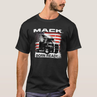 Camiseta Semi Mack Trucks Born Ready com a Bandeira America