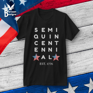Camiseta Semi Quinquentenário EUA 250 Anos