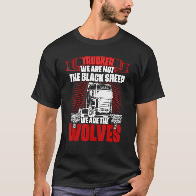 Camiseta Semi trailer truck driver  9 (Frente)