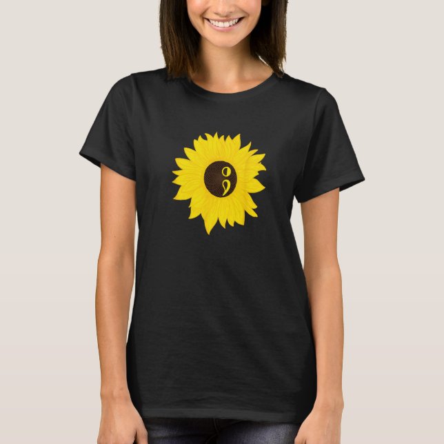 Camiseta Semicolon Sunflower (Frente)