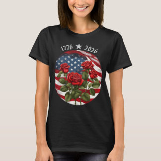Camiseta Semiquincentenária Americana de Rosas 250