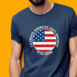 Camiseta Semiquincentenário da América 1776-2026 EUA 250 Ba