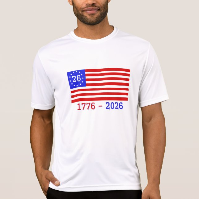 CAMISETA SEMIQUINCENTENNIAL: 1776 - 2026 (Frente)