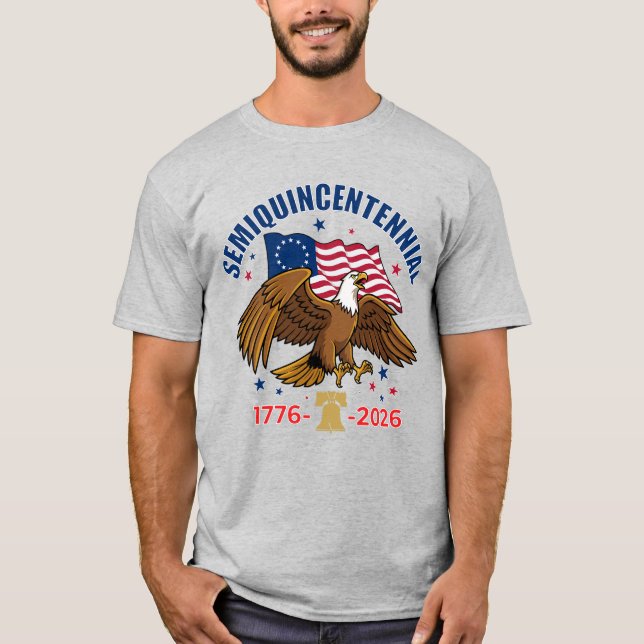 Camiseta Semiquincentennial Bald Eagle T-Shirt (Frente)
