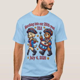 Camiseta Semiquinentenário do 250º aniversário dos EUA