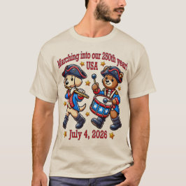 Camiseta Semiquinentenário do 250º aniversário dos EUA