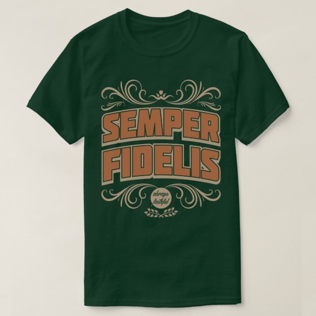Camiseta Semper Fidelis Semper Fi Tee Sempre Fiel (Frente do Design)