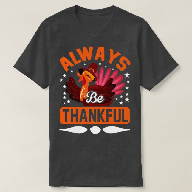 Camiseta Sempre agradecido (Frente do Design)