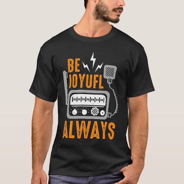Camiseta Sempre Alegre Ama Operar Rádios Operadores H (Frente)
