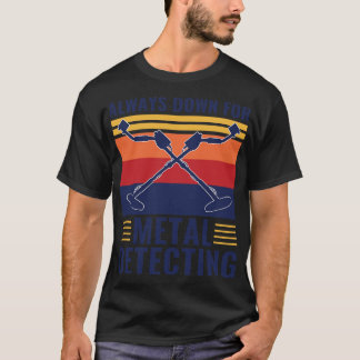 Camiseta Sempre Desativado Para Detecção De Metal Engraçado