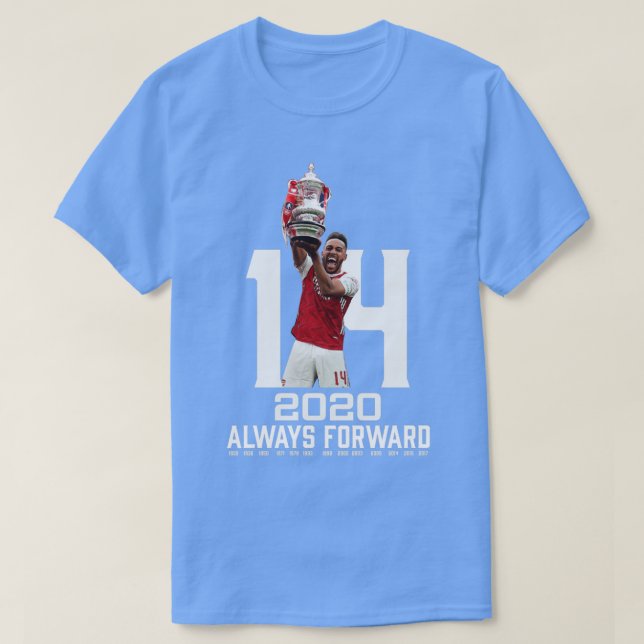 Camiseta Sempre Encaminhar 14 Títulos de Taça FA Arsenal (Frente do Design)