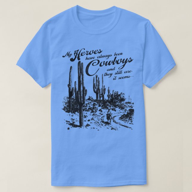 Camiseta Sempre Foram Caubóis (Frente do Design)