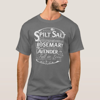 Camiseta Sempre jogue o sal derramado sobre o seu ombro esq