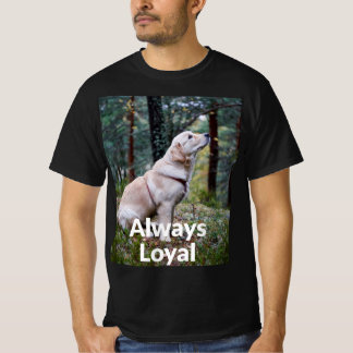 Camiseta Sempre Leal Tipografia de Floresta de Retriever Do