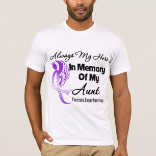 Camiseta Sempre meu herói na tia da memória - câncer de