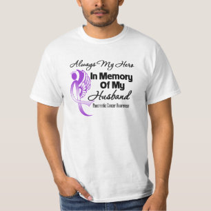 Camiseta Sempre meu herói no câncer de pâncreas do marid