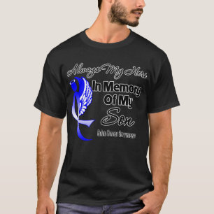 Camiseta Sempre meu herói no filho da memória - cancro do