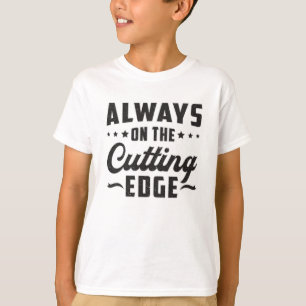 Camiseta Sempre na borda cortante Parecendo Engraçado Prese