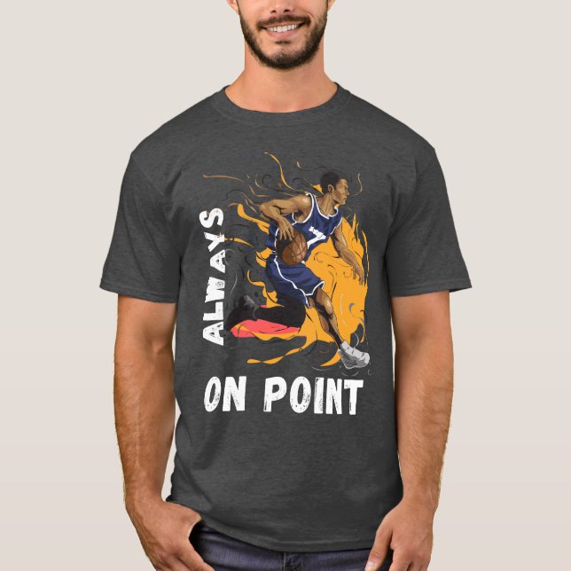Camiseta Sempre no Ponto de Basquete (Frente)
