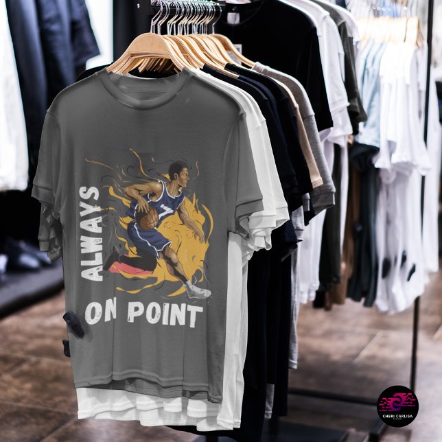 Camiseta Sempre no Ponto de Basquete (Set the pace. Make the play.)