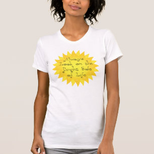 Camiseta Sempre olhe para a saia do sol brilhante