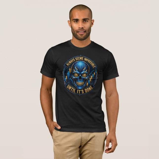 Camiseta Sempre Parece Impossível Até Ser Feito Bitcoin (Frente Completa)